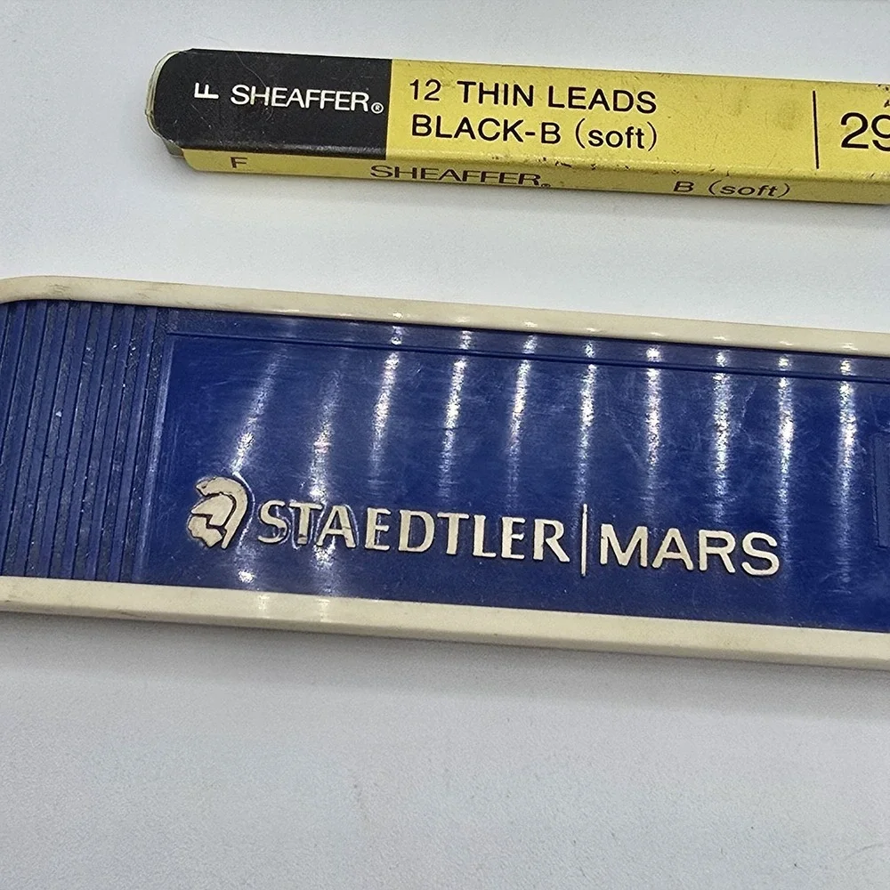 Vintage Mechanical Pencil Lead Lot‎ Scripto  SHEAFFER STAEDTLER MARS Office